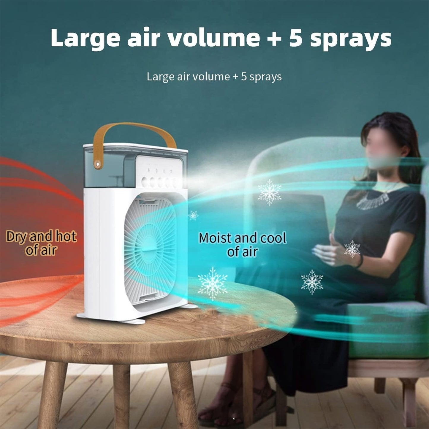 Portable Air Conditioner Mist Fan